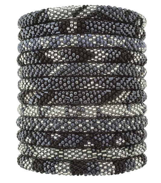 Roll-On Beaded Bracelets - Slate - Dandarah