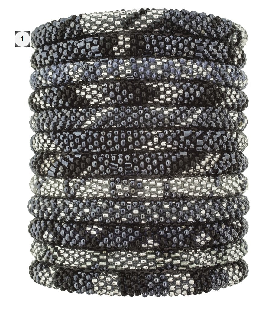 Roll-On Beaded Bracelets - Slate - Dandarah