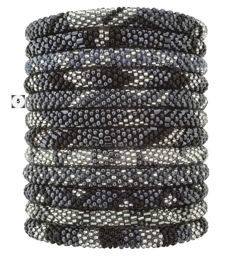 Roll-On Beaded Bracelets - Slate - Dandarah