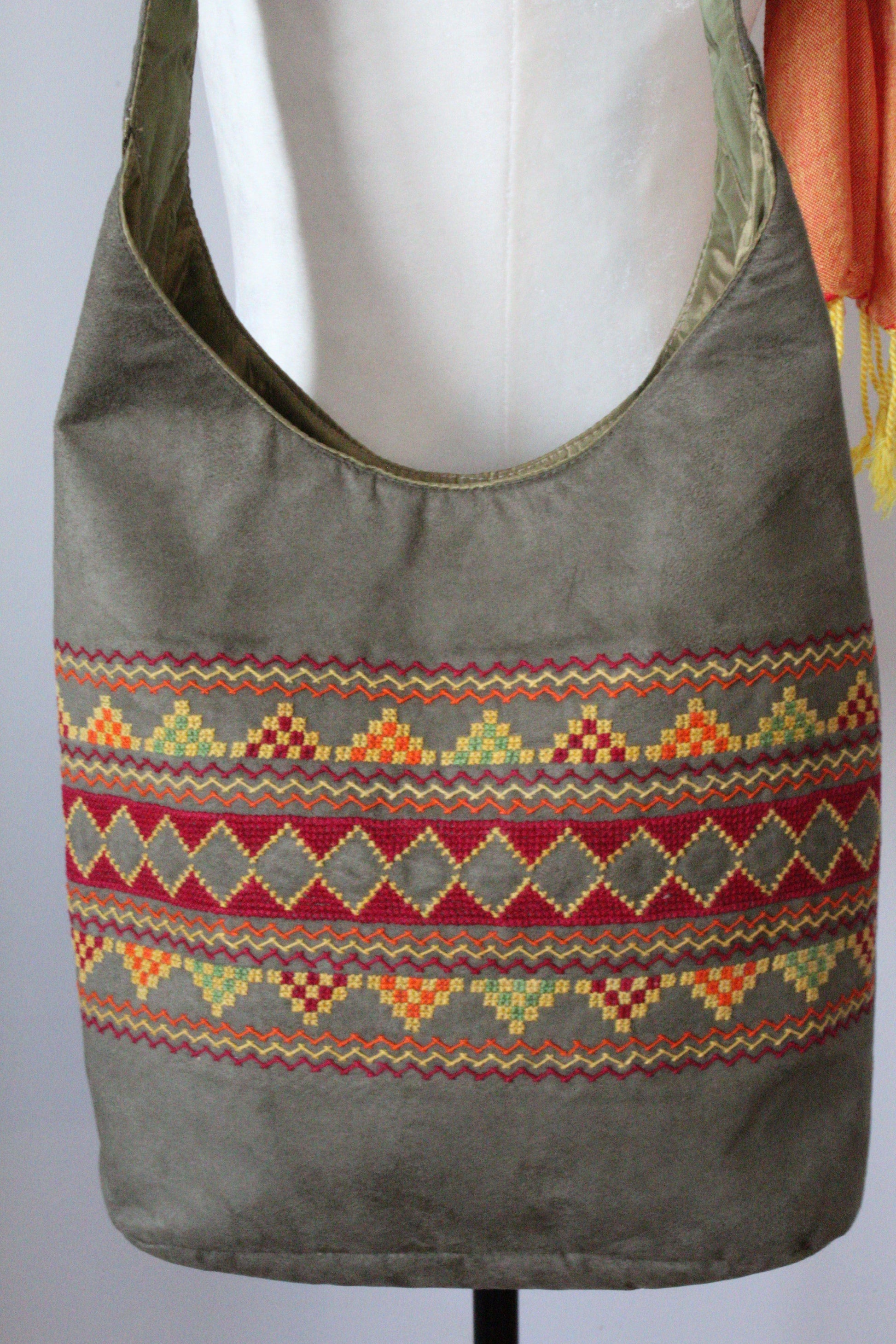 Bahga Handcrafted Shoulder Bag - Olive