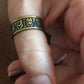 Handmade Brass Band Ring - Scarabs