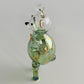 Blown Glass Ornament - Magic Bear: Green