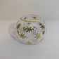 Blown Glass Candle Holder - Gold Stars