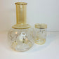 Blown Glass Carafe & Tumbler Set - Flowers