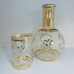 Blown Glass Carafe & Tumbler Set - Delicate Flowers