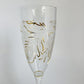 Blown Glass Champagne Flute - Delicate Flowers