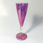 Blown Glass Long Stem Champagne Flute - Iridescent