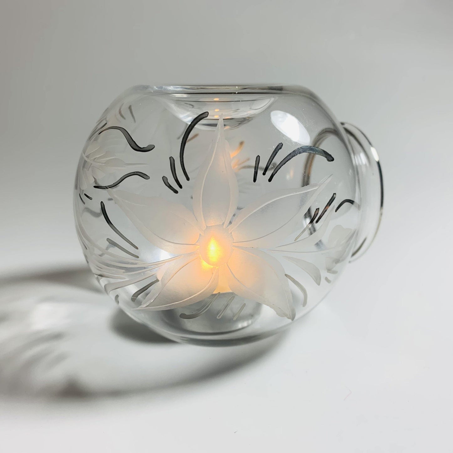 Blown Glass Oil Diffuser - Flowers