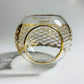 Blown Glass Oil Diffuser - Gold Diamonds