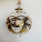 Ethically Sourced Blown Glass Ornament - Gold Garland