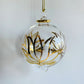 Blown Glass Ornament - Gold Lotus