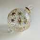 Blown Glass Ornament - Gold Stars & Dots