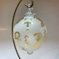 Blown Glass Ornament - Hieroglyphics in Yellow