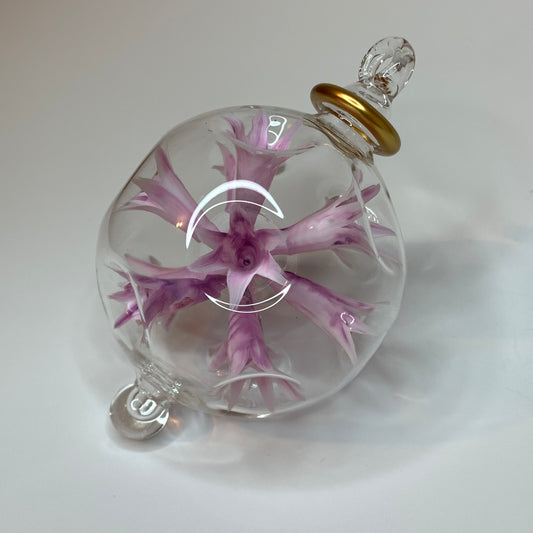 Blown Glass Ornament - Blossoms Lilac