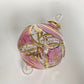 Blown Glass Ornament - Pink Carousel