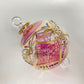 Blown Glass Ornament - Pink Carousel