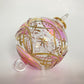 Blown Glass Ornament - Pink Carousel