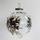 Fair Trade Blown Glass Ornament - Silver Snow Flake