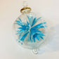 Blown Glass Ornament - Blossoms Sky Blue