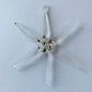 Blown Glass Ornament - Snow Flake: Clear