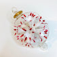 Blown Glass Ornament - Blossoms White