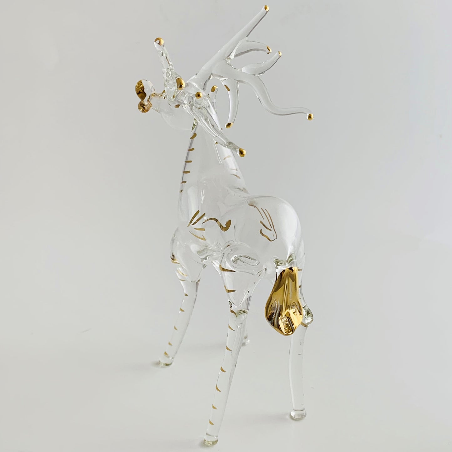 Ethically Crafted Blown Glass Tabletop - Reindeer