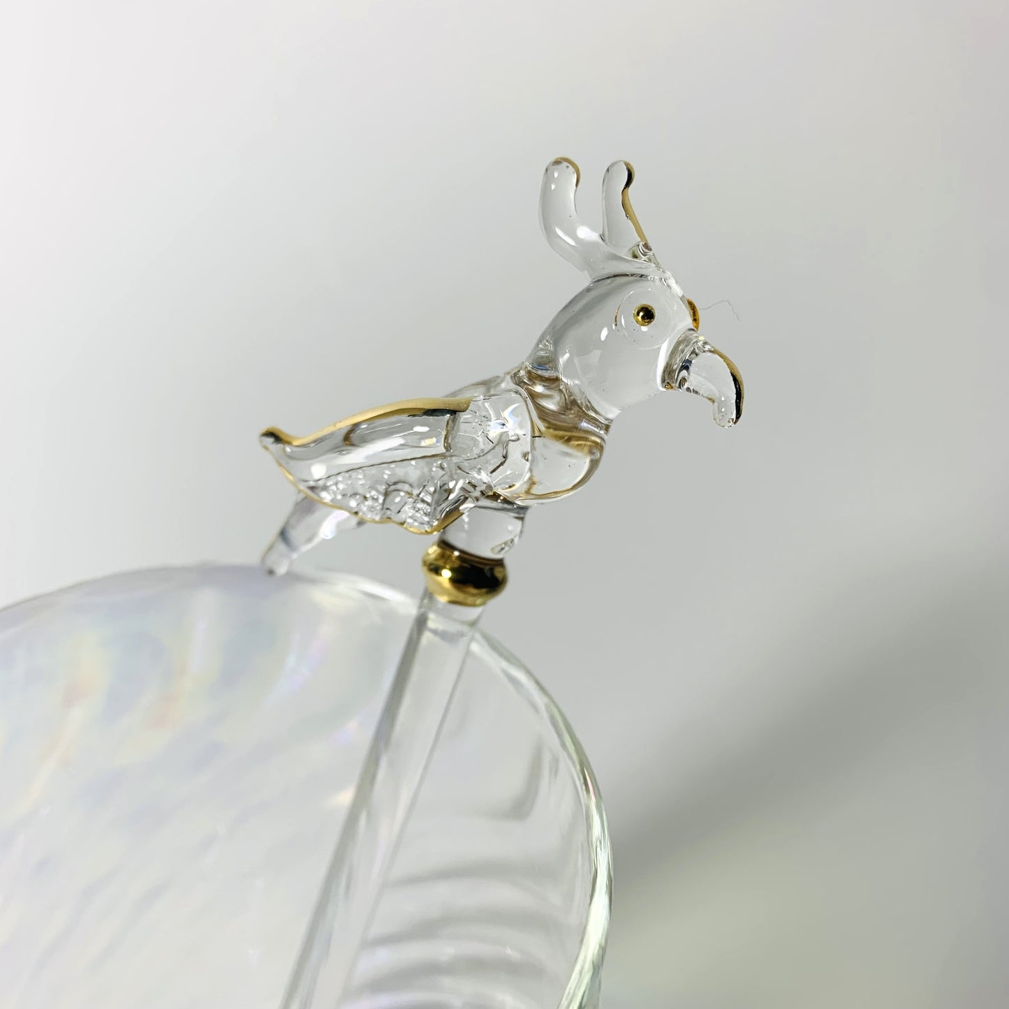 Blown Glass Cocktail Stirrer - Parrot