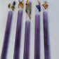 Blown Glass Straw - Purple