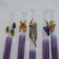 Blown Glass Straw - Purple