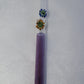 Blown Glass Straw - Purple