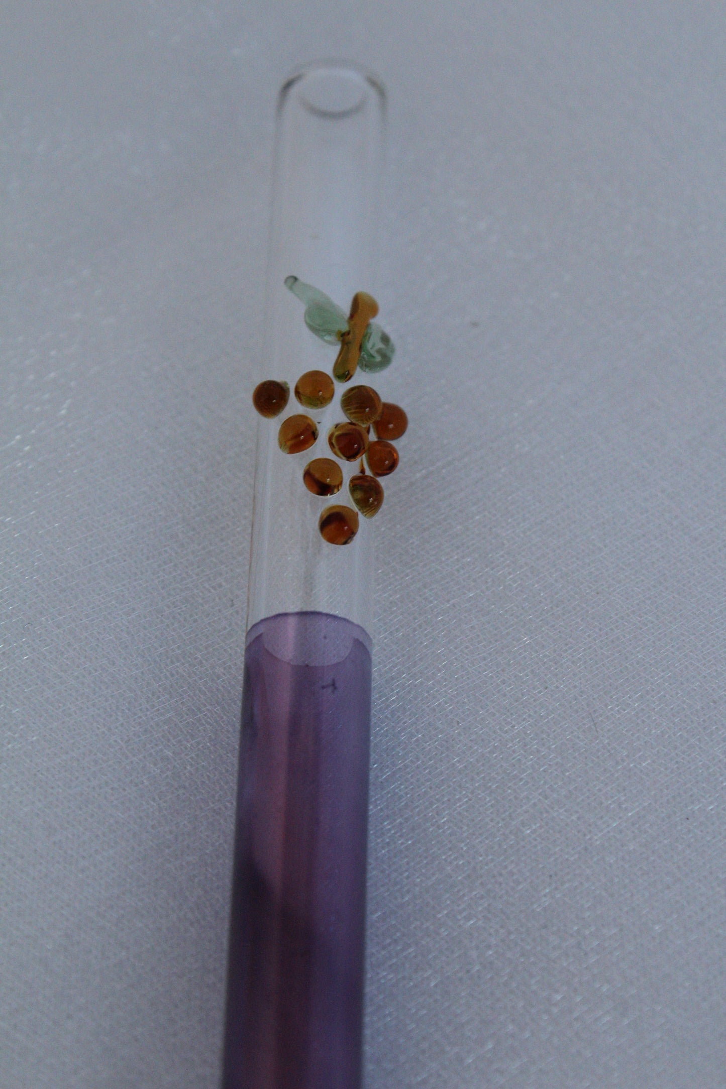 Blown Glass Straw - Purple
