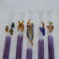 Blown Glass Straw - Purple