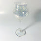 Blown Glass Long Stem Wine Glass - Iridescent