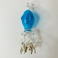 Blown Glass Ornament - Octopus in motion