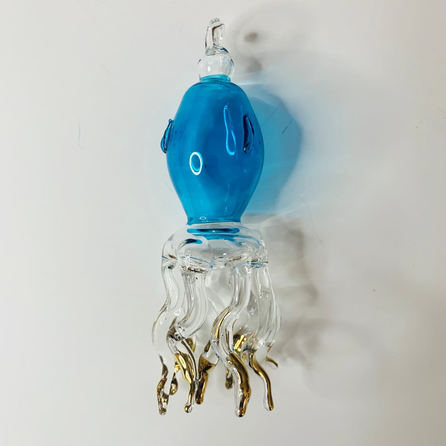 Blown Glass Ornament - Octopus in motion