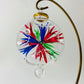Blown Glass Ornament - Blossoms Multi
