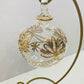 Blown Glass Ornament - Lotus Garland Gold