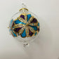 Blown Glass Ornament - Mauve Flower