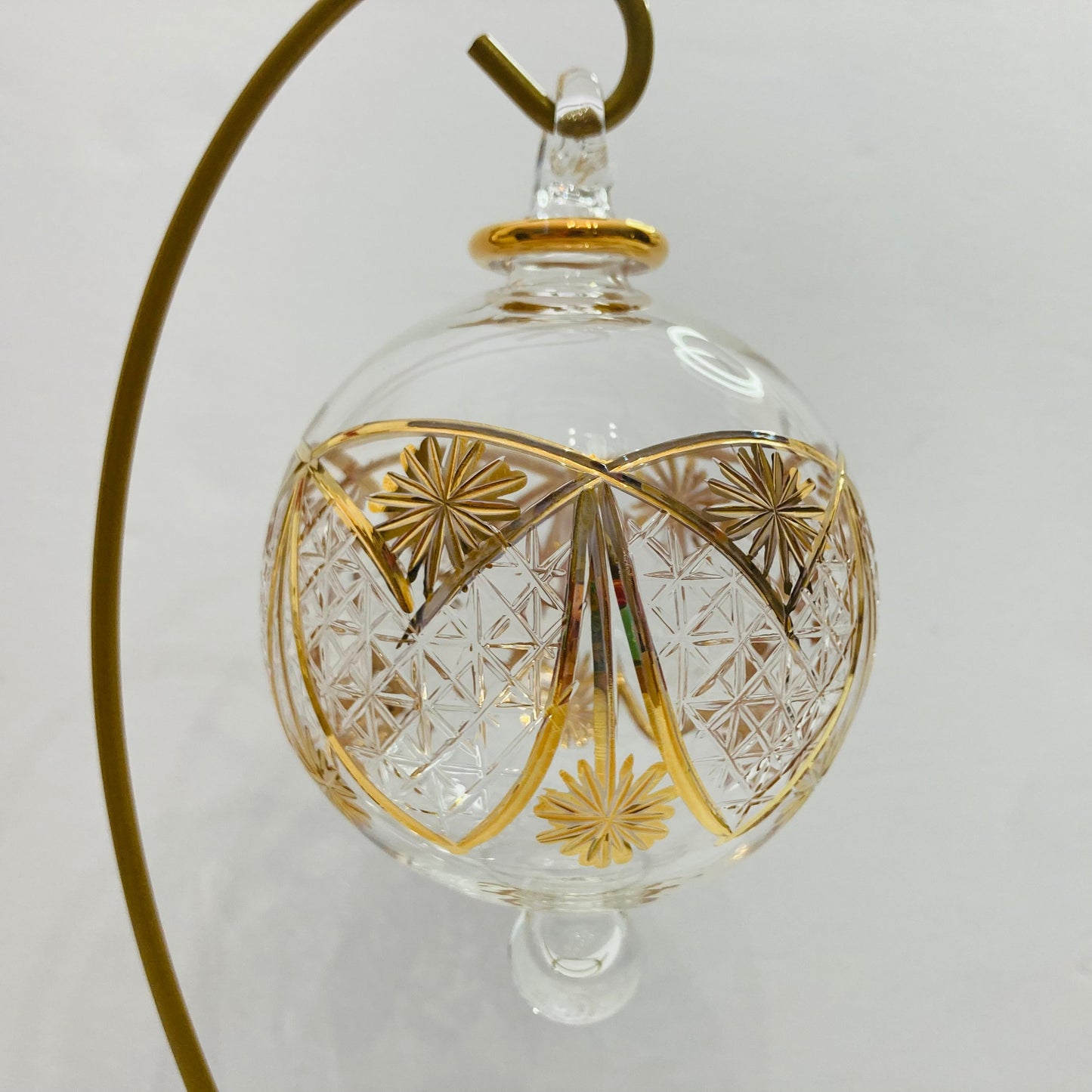 Blown Glass Ornament - Polaris Gold