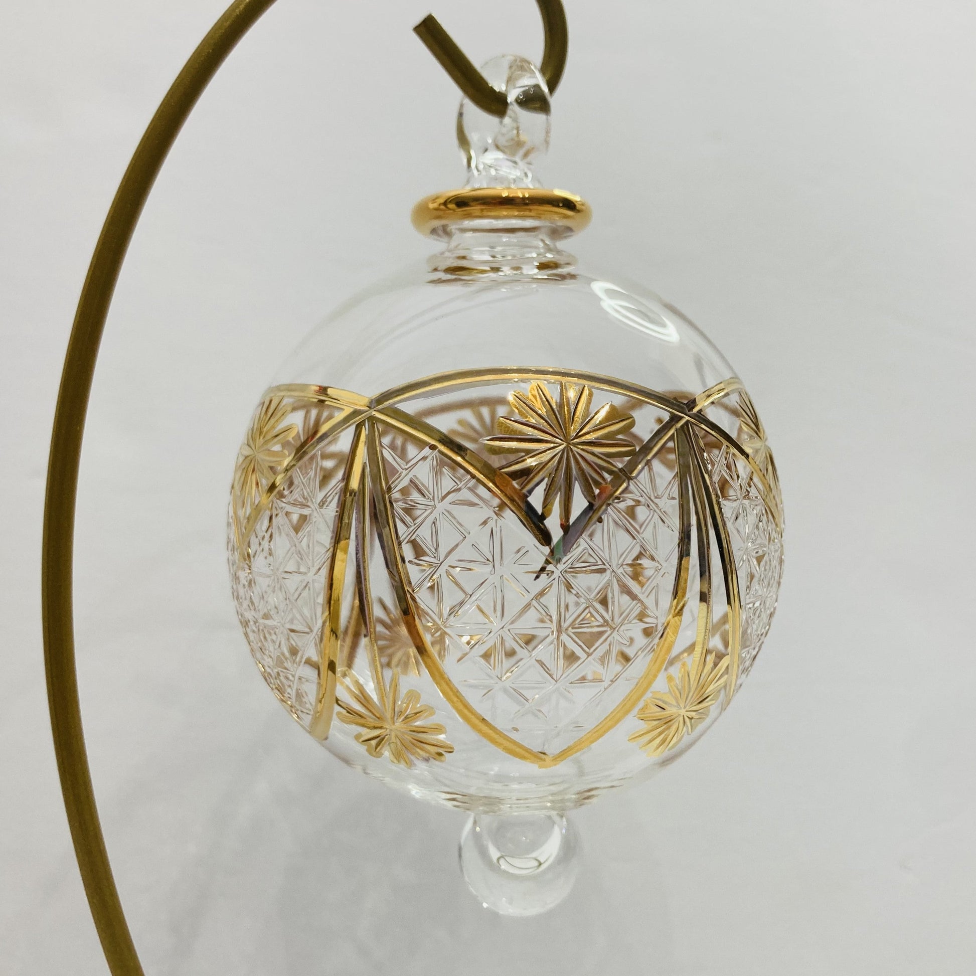 Blown Glass Ornament - Polaris Gold