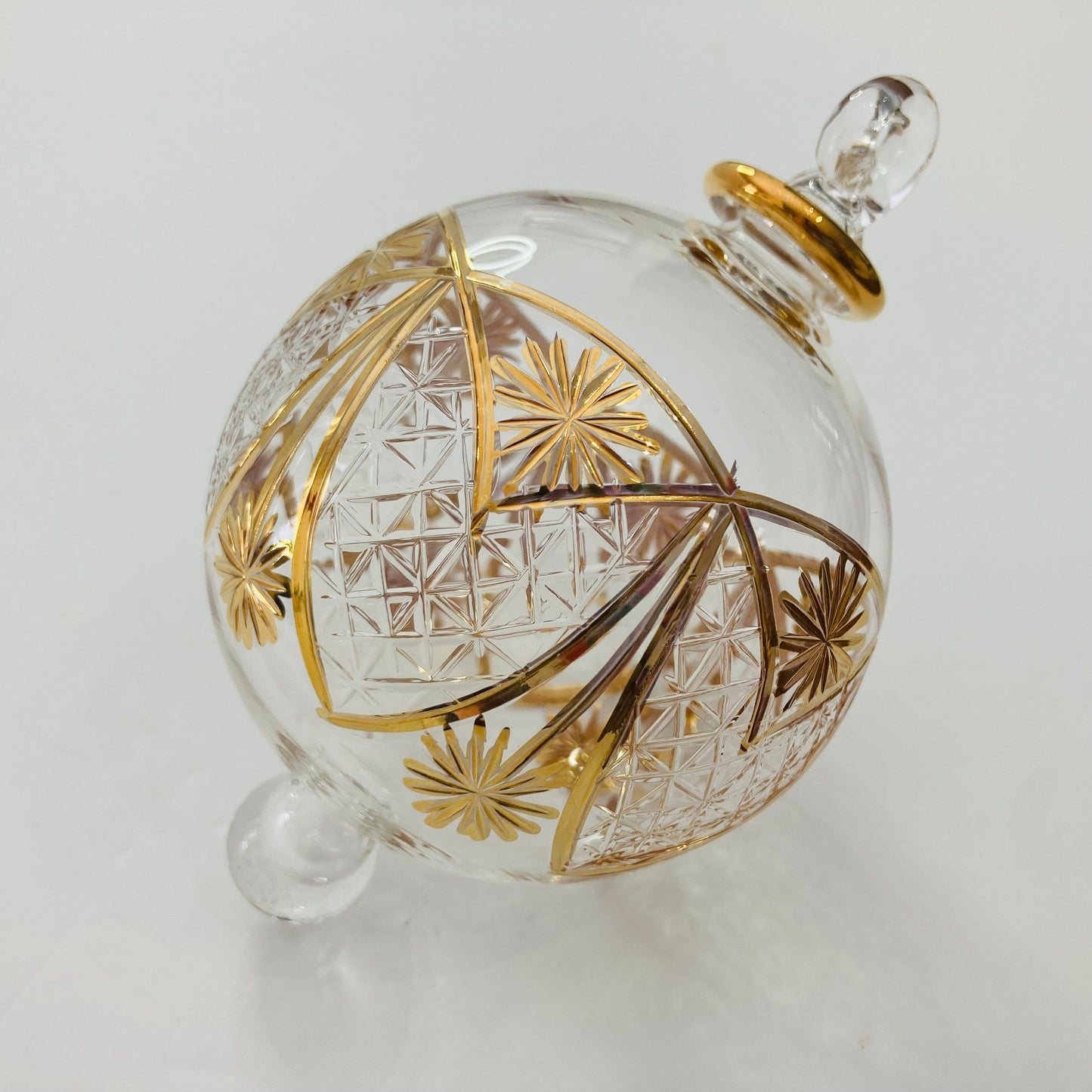 Blown Glass Ornament - Polaris Gold