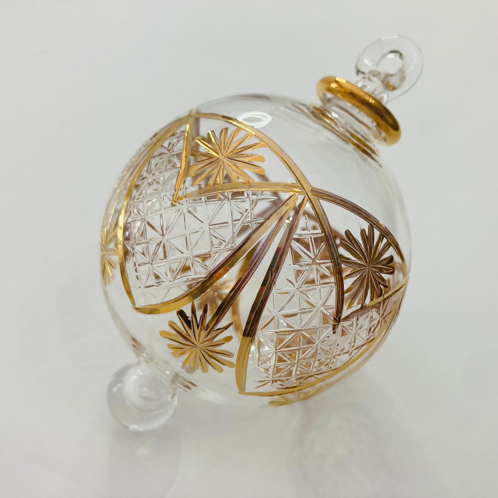 Blown Glass Ornament - Polaris Gold