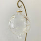 Blown Glass Ornament - Victorian Style Floral Gold