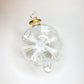 Blown Glass Ornament - Blossoms White