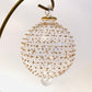 Blown Glass Ornament - Gold Dots