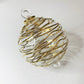 Blown Glass Ornament - Gold Spiral