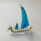 Blown Glass Ornament - Sail Boat