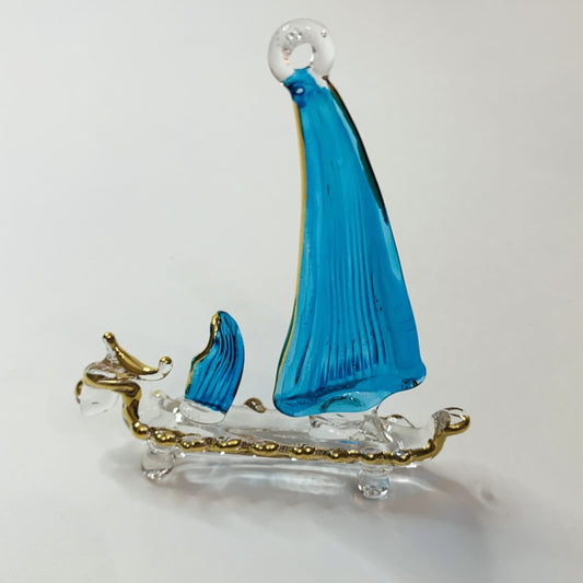 Blown Glass Ornament - Sail Boat