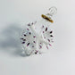 Blown Glass Small Ornament - Blossoms White