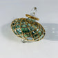 Blown Glass Small Ornament - Diamond Toupie